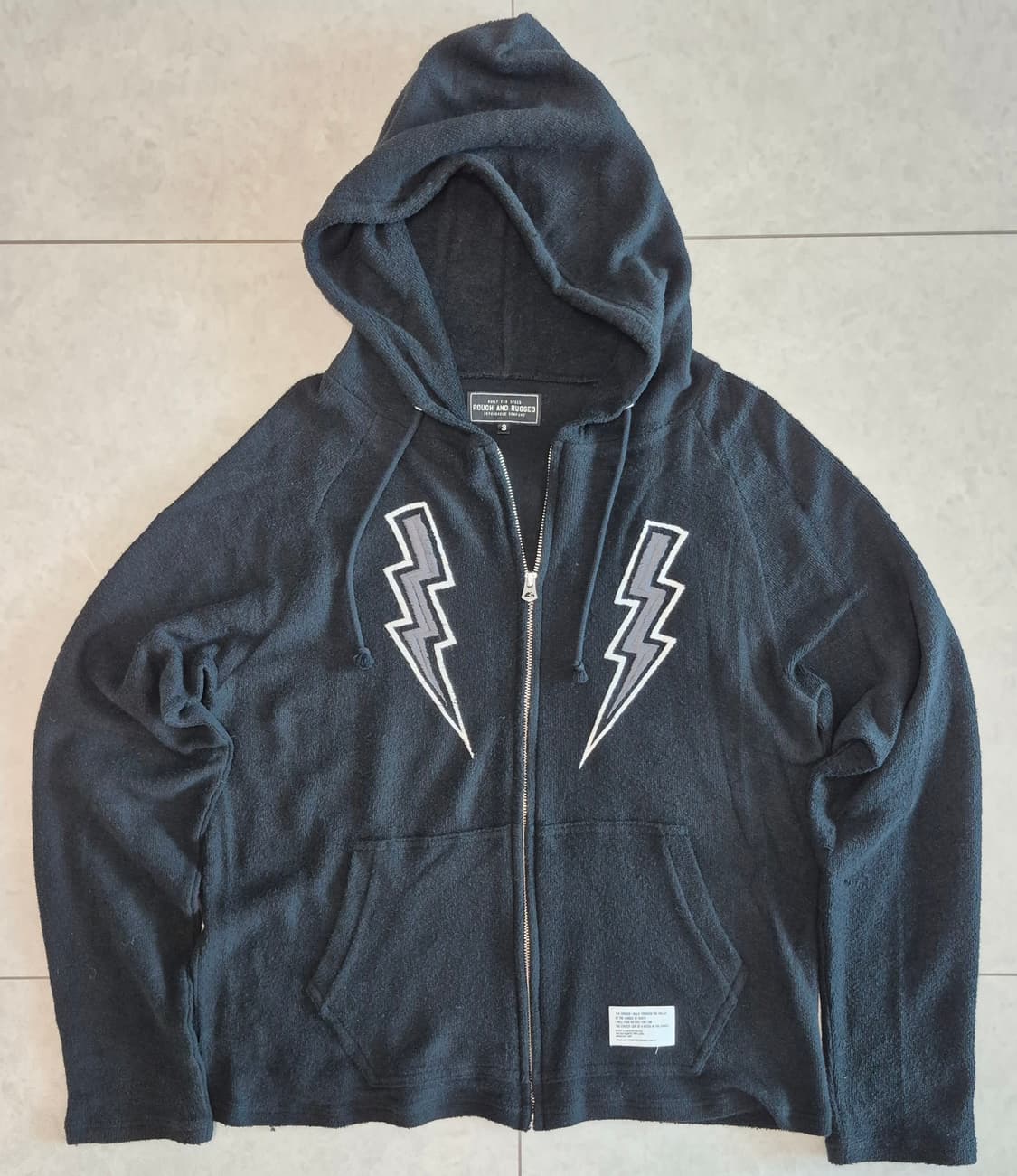 ROUGH AND RUGGED Terry Thunder Hoodie 상품이미지9