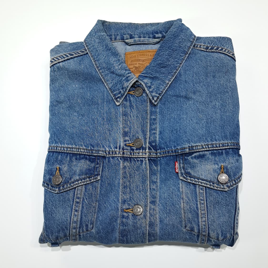 CK031 M 리바이스 빅E 75690 프리미엄워터리스 중청 데님 자켓 상품이미지9