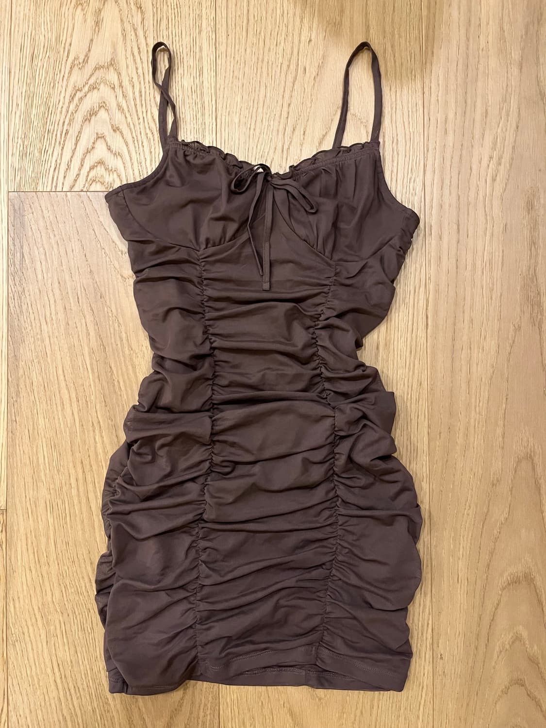 직구 빈티지 셔링 원피스 상품이미지1