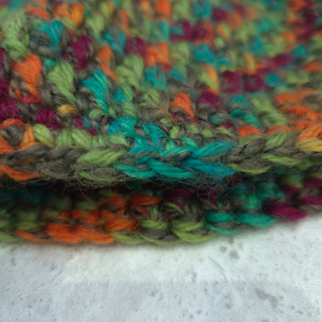 핸드메이드 뜨개 멀티컬러 요정모자 비니 상품이미지3