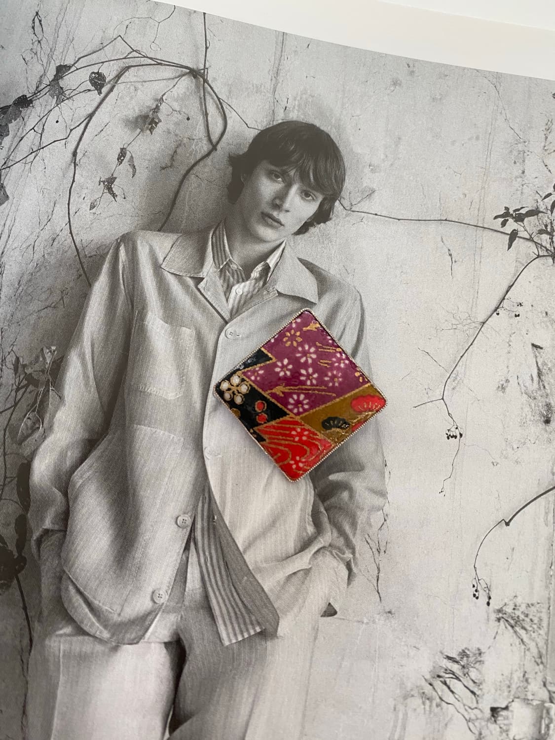 빈티지  앤틱 동양화 브로치 겸 팬던트 상품이미지1