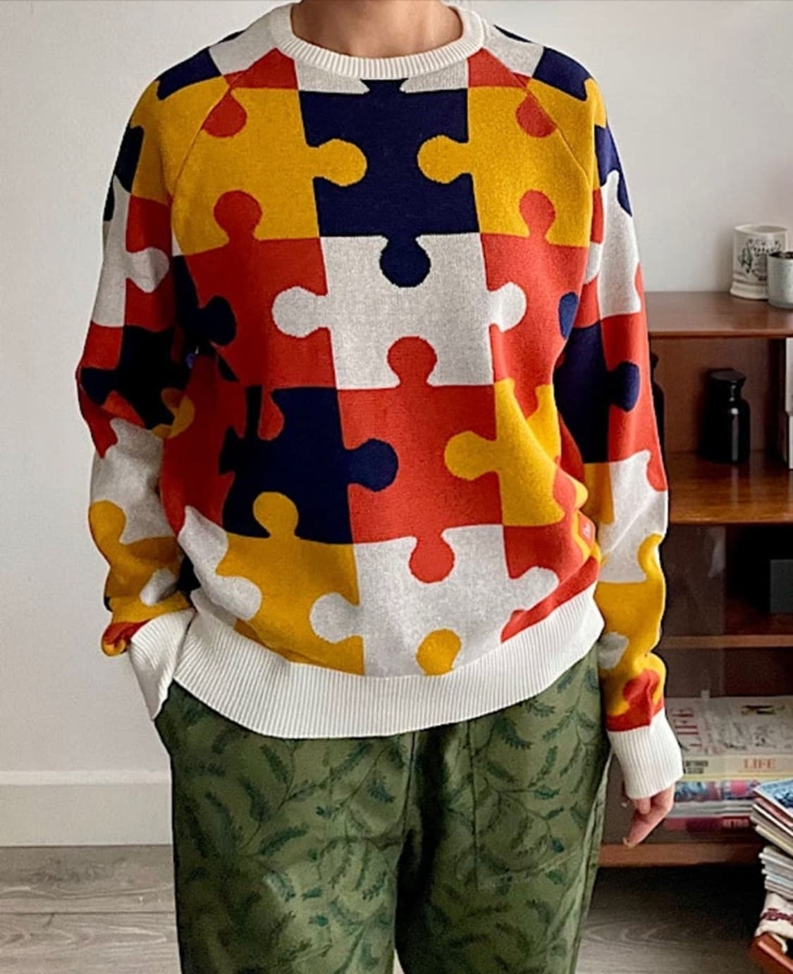 다임 카모 퍼즐 니트 상품이미지1