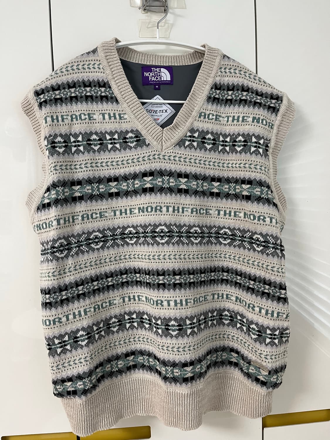 노스페이스 퍼플라벨 고어텍스 인피니움 페어아일 니트베스트 / M 상품이미지2