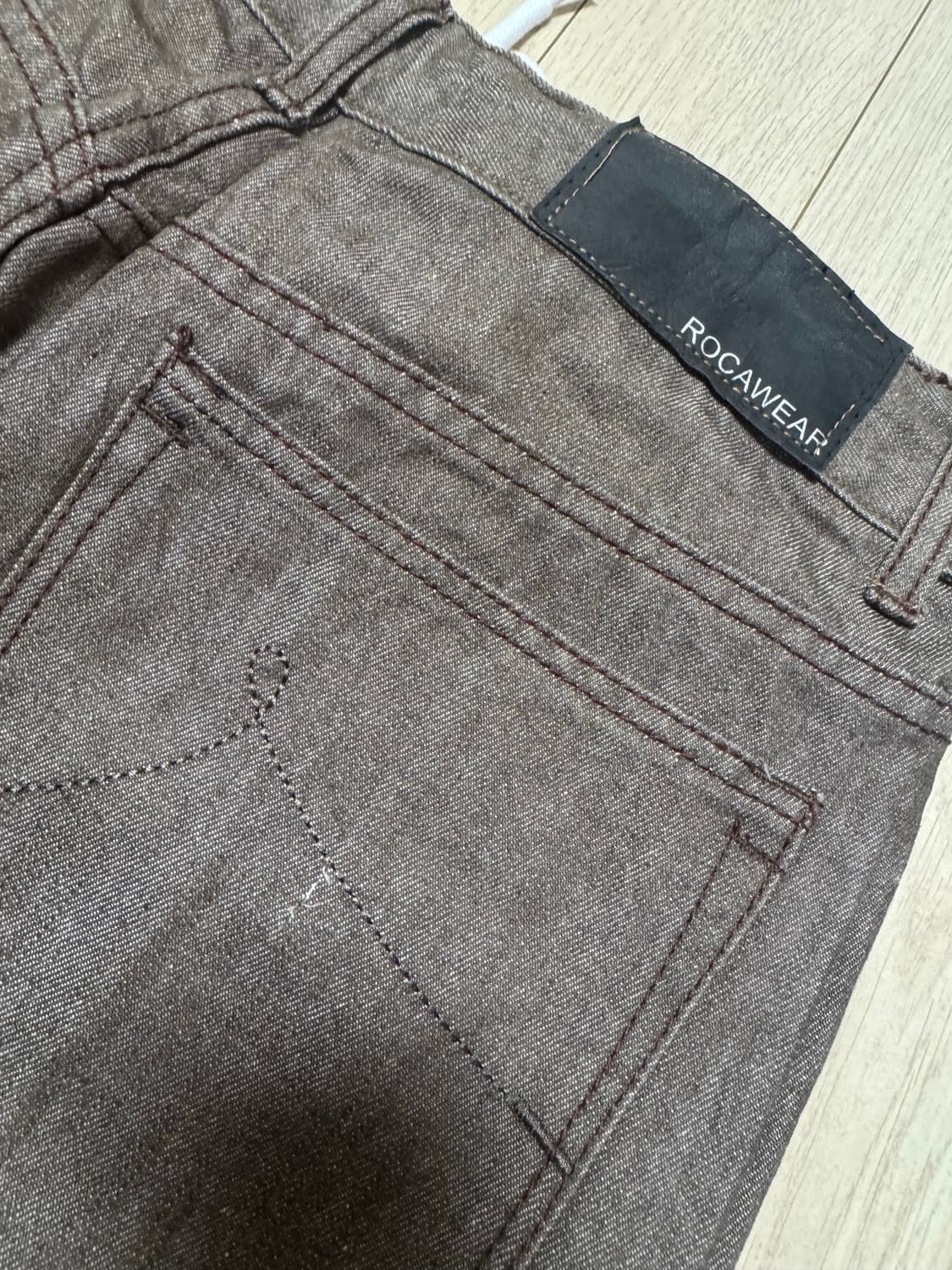 로카웨어 브라운 데님팬츠 상품이미지5