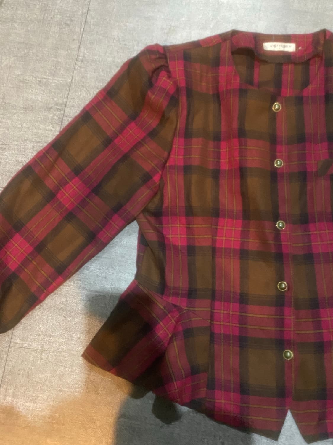 일본빈티지 Ladyfa 하구미모리걸 달천깔페어리 퍼퓰럼 벌룬자켓 상품이미지2