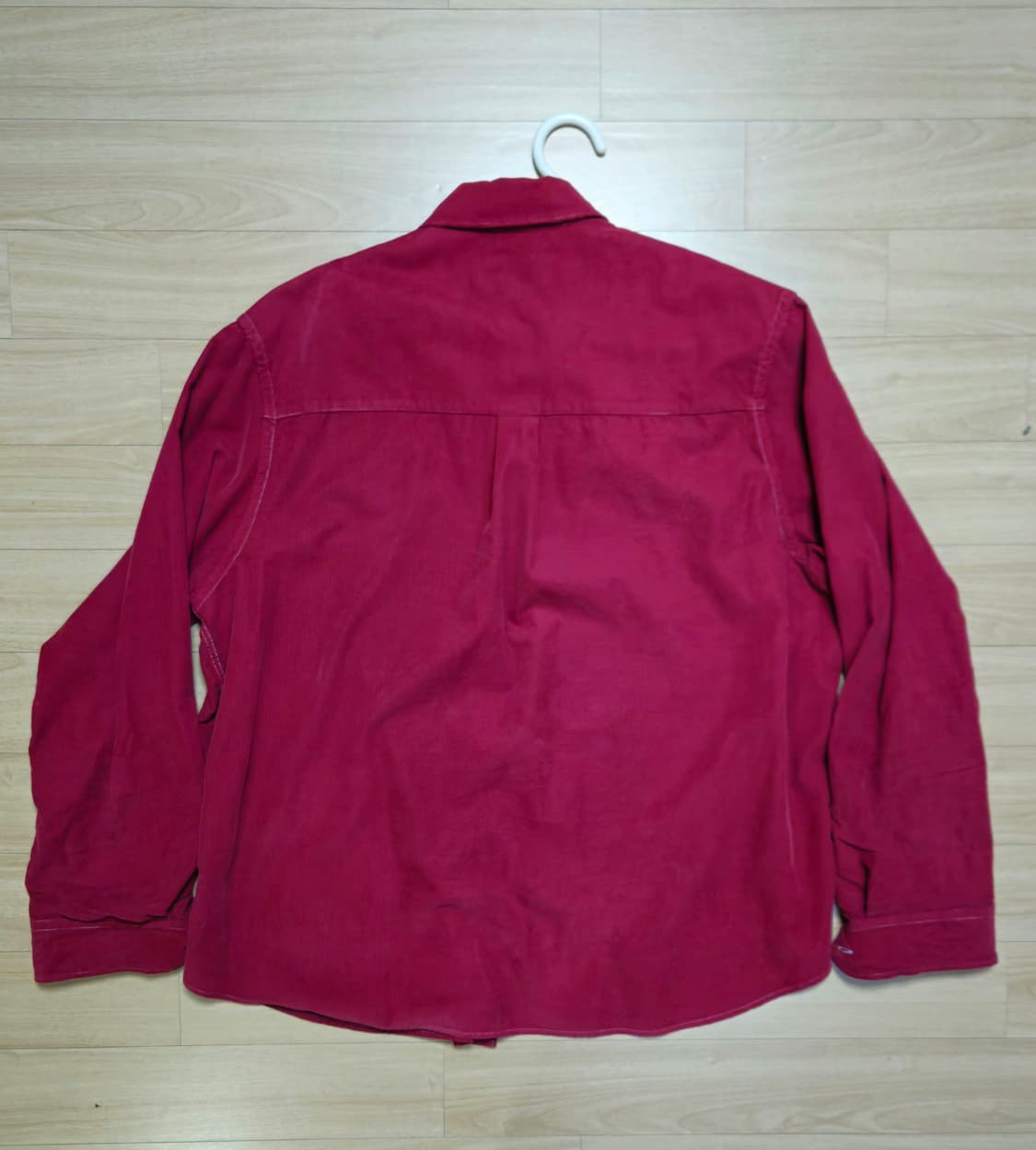 토니웩 가먼트 다잉 코듀로이 셔츠 레드 XL 상품이미지2