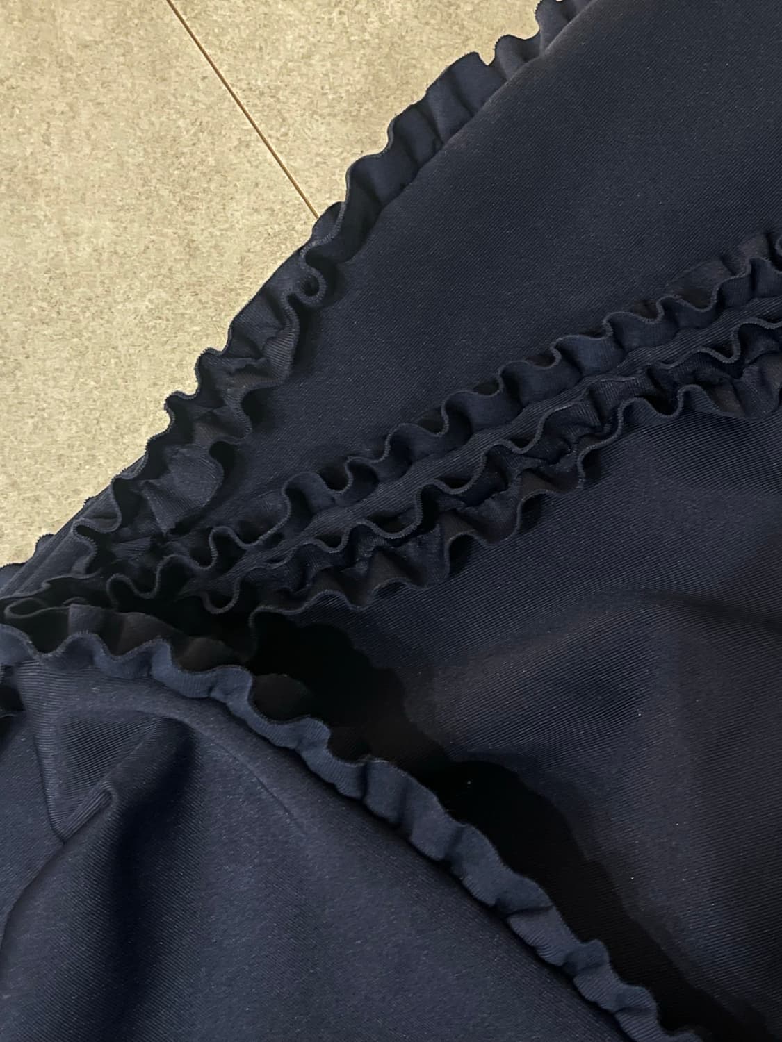 생긴스튜디오 러플 트랙 팬츠 네이비 상품이미지3