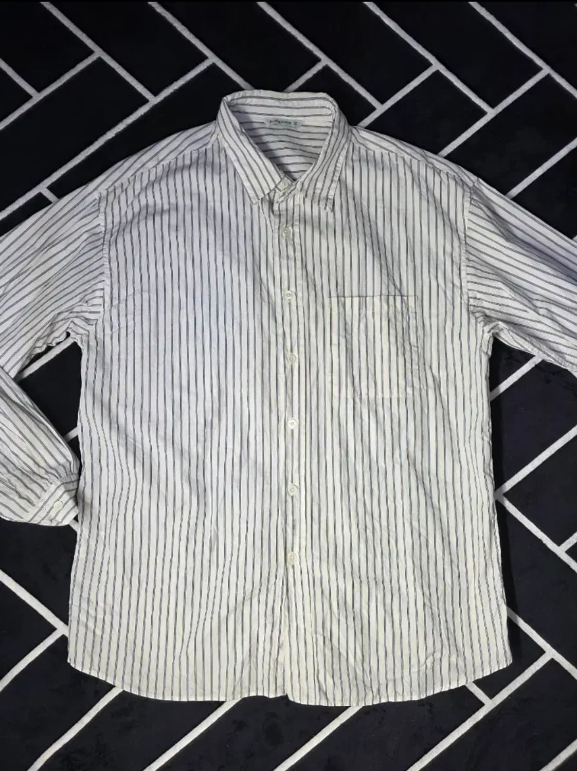 블랭크룸 스트라이프 셔츠 3 화이트 상품이미지1