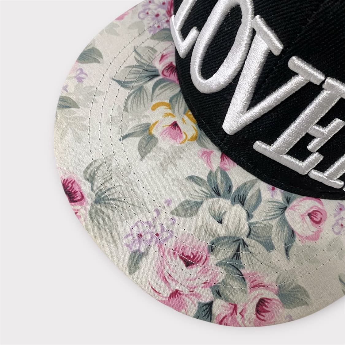 LOVER 빅자수 플라워 챙 스냅백 (1827) 상품이미지9