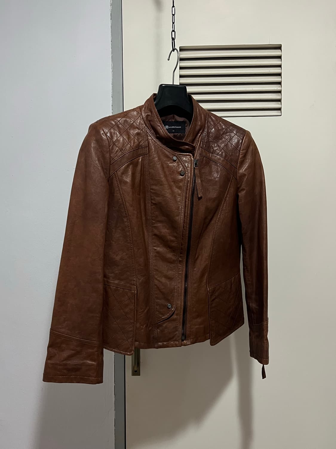 BROWN LEATHER-JACKET 상품이미지3