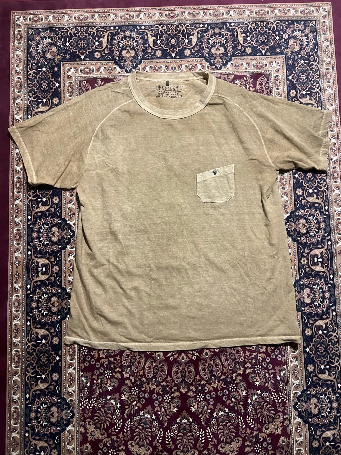 나이젤 카본 US Army 1949 스텐실 티셔츠 상품이미지1