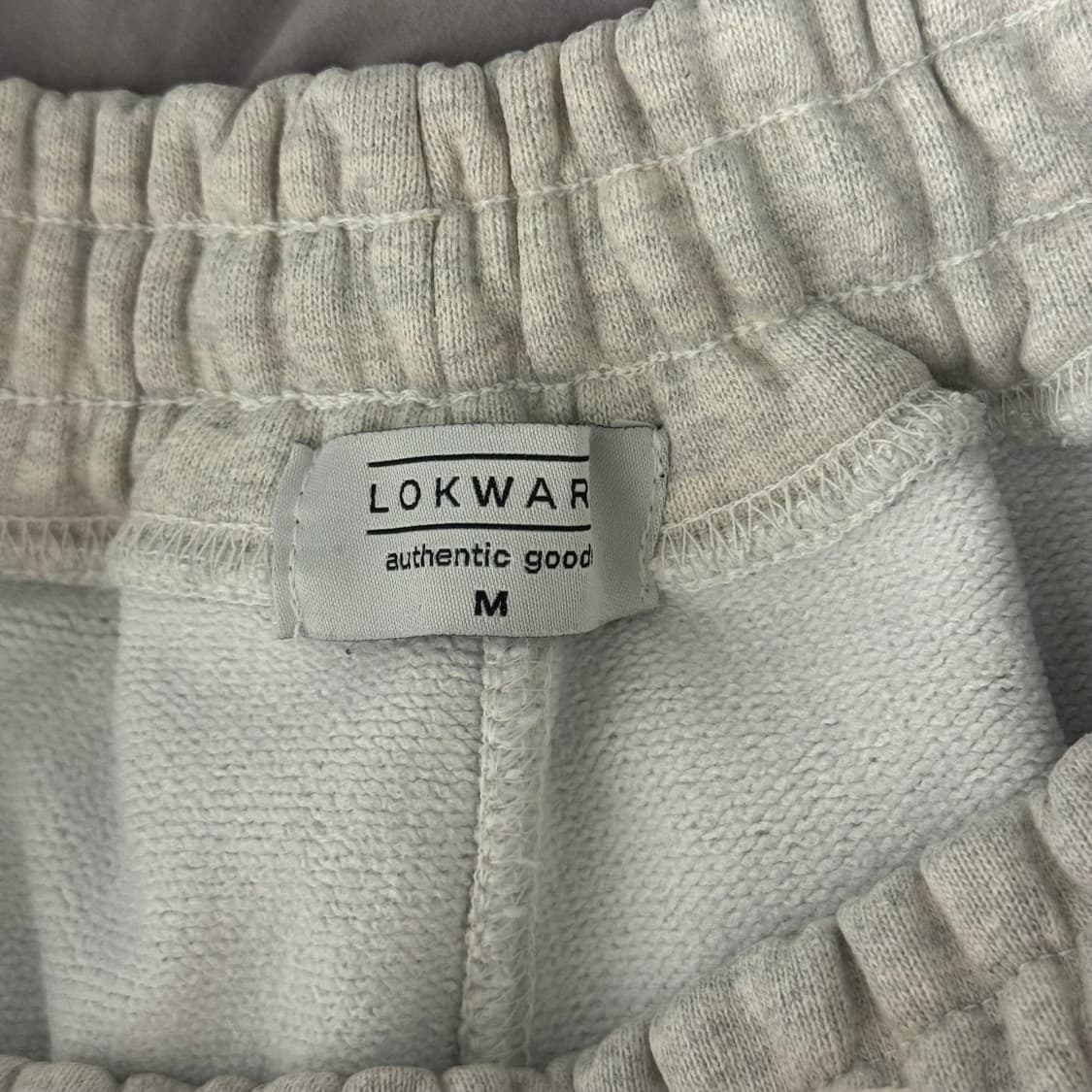 로커드 헤비 와이드 조거 스웻팬츠 오트밀 M 상품이미지3