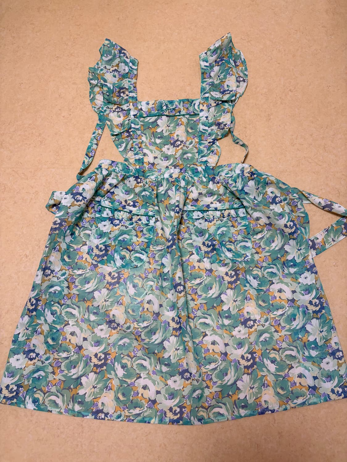 겐조 플로럴 앞치마 빈티지 켄조 에이프런 플라워 패턴 상품이미지1