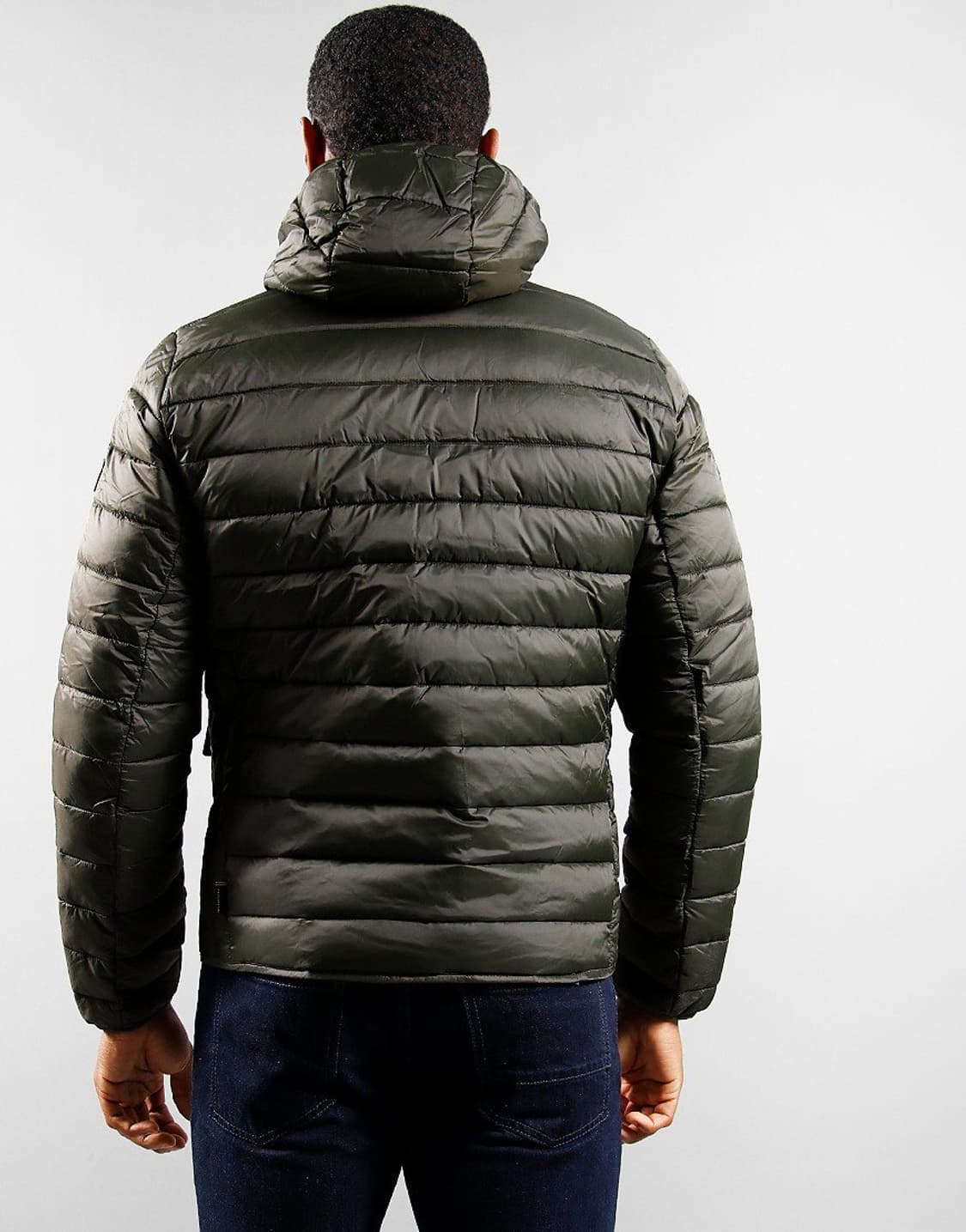 바버 퀼팅 경량 ouston 올리브색상 상품이미지4