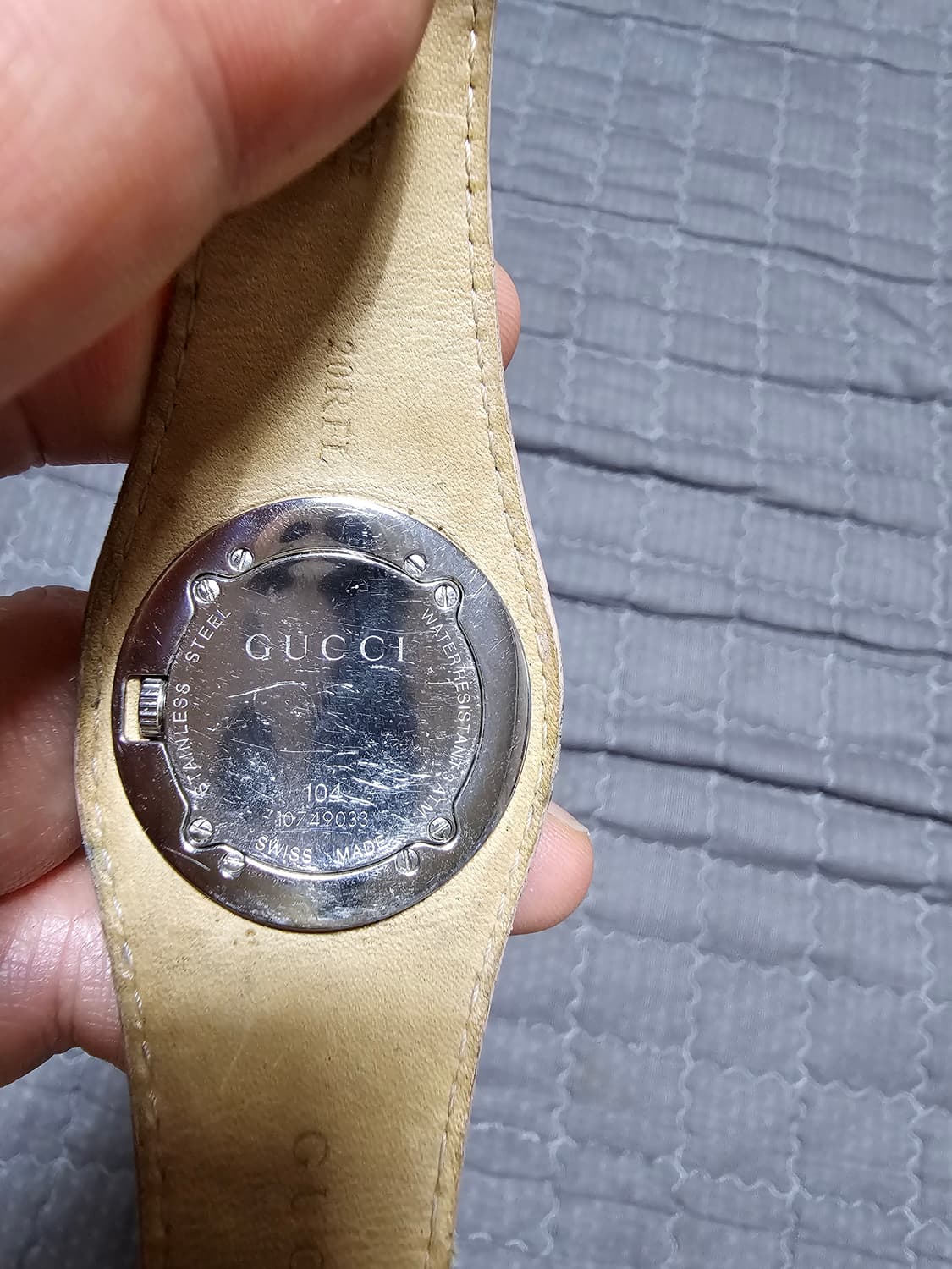 구찌 G로고 여성 시계 핑크 가죽 정품 상품이미지2