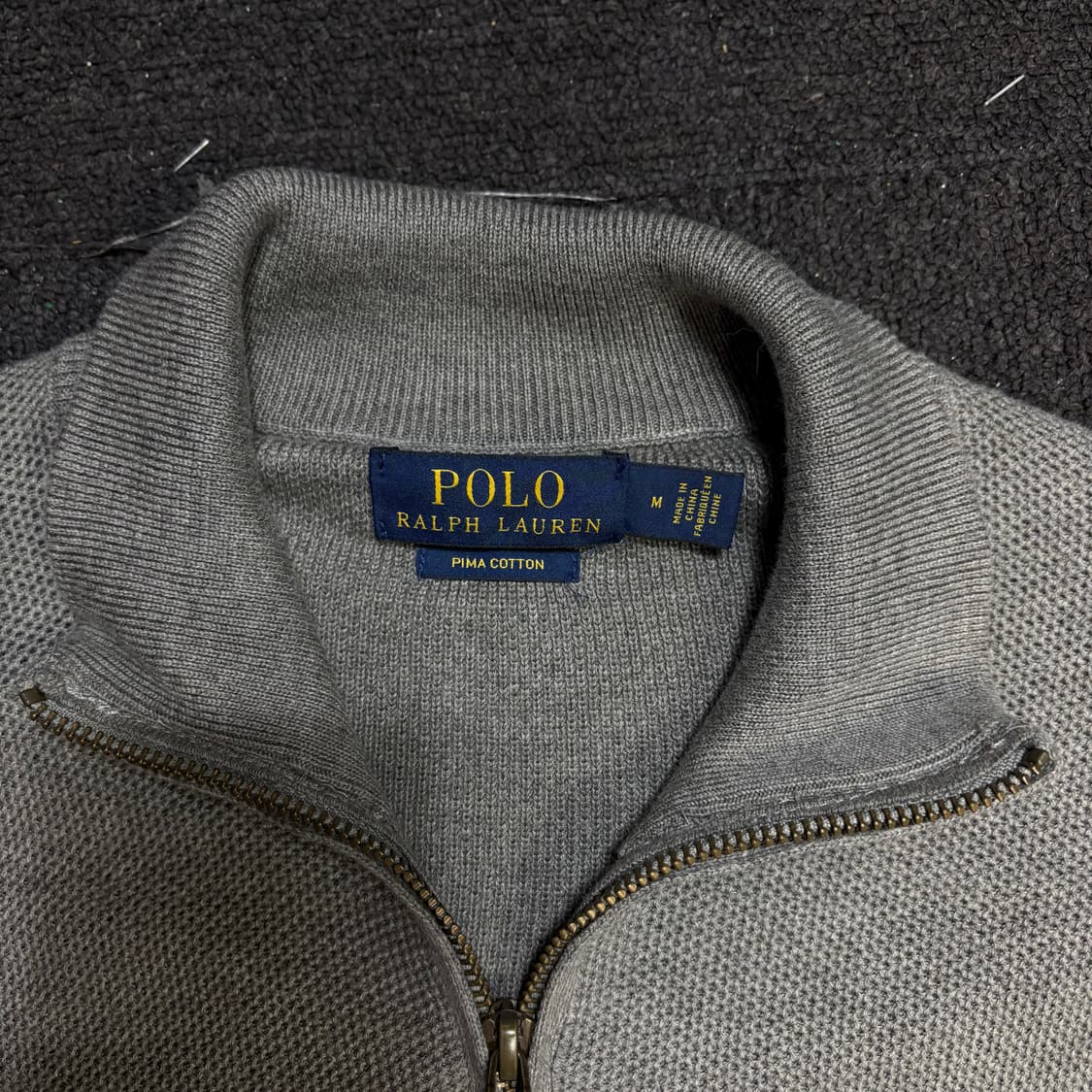 폴로 랄프로렌 신형 니트 반집업 M 상품이미지5