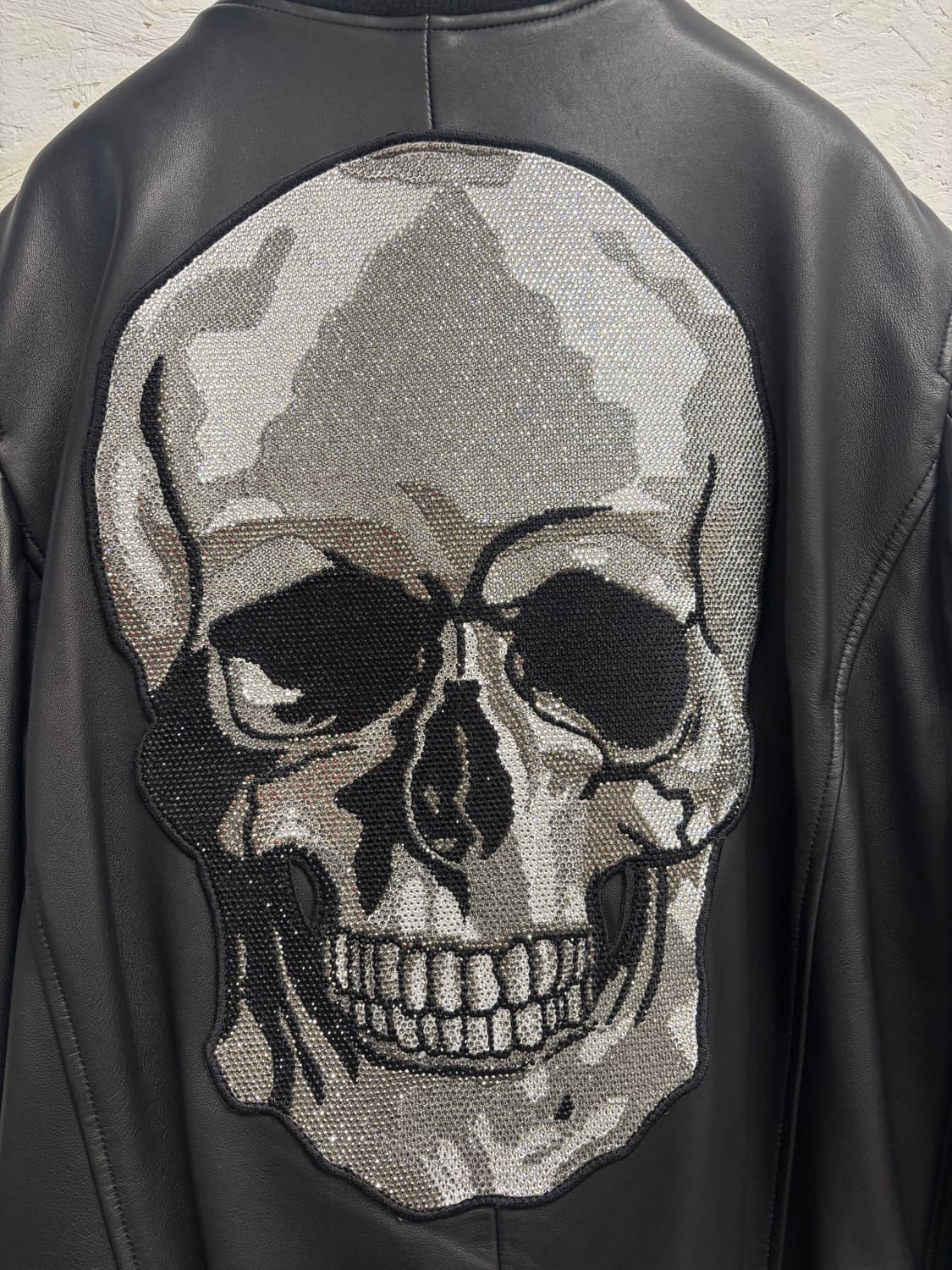 필립 플레인 스컬 레더 봄버 상품이미지8