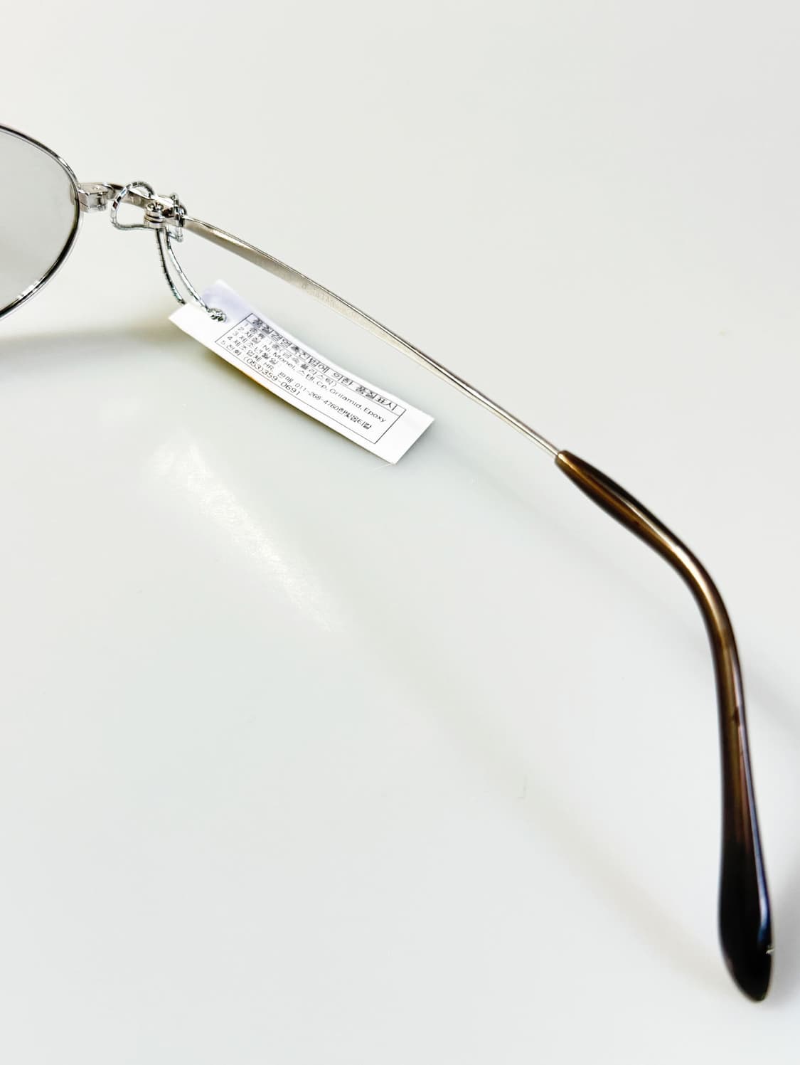 Jeep Plus 실버 티타늄 슬림 오벌 프레임 빈티지 안경 상품이미지6