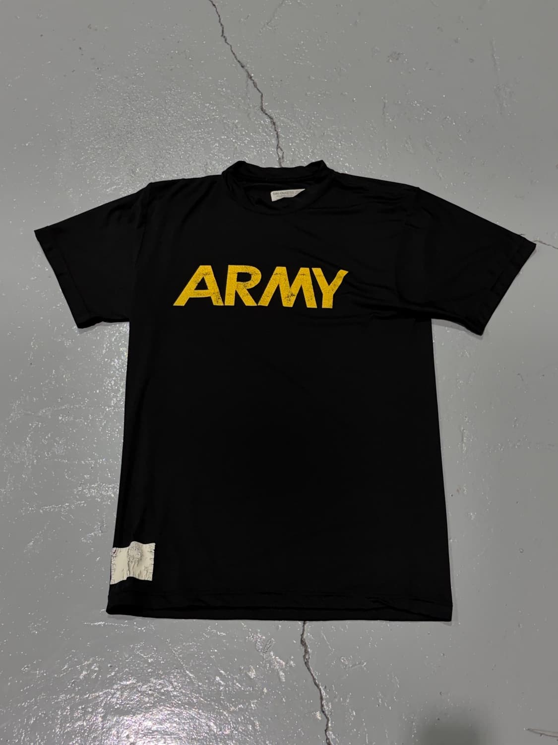 미군 육군(US Army) 블랙 트레이닝 훈련용 티셔츠 상품이미지1