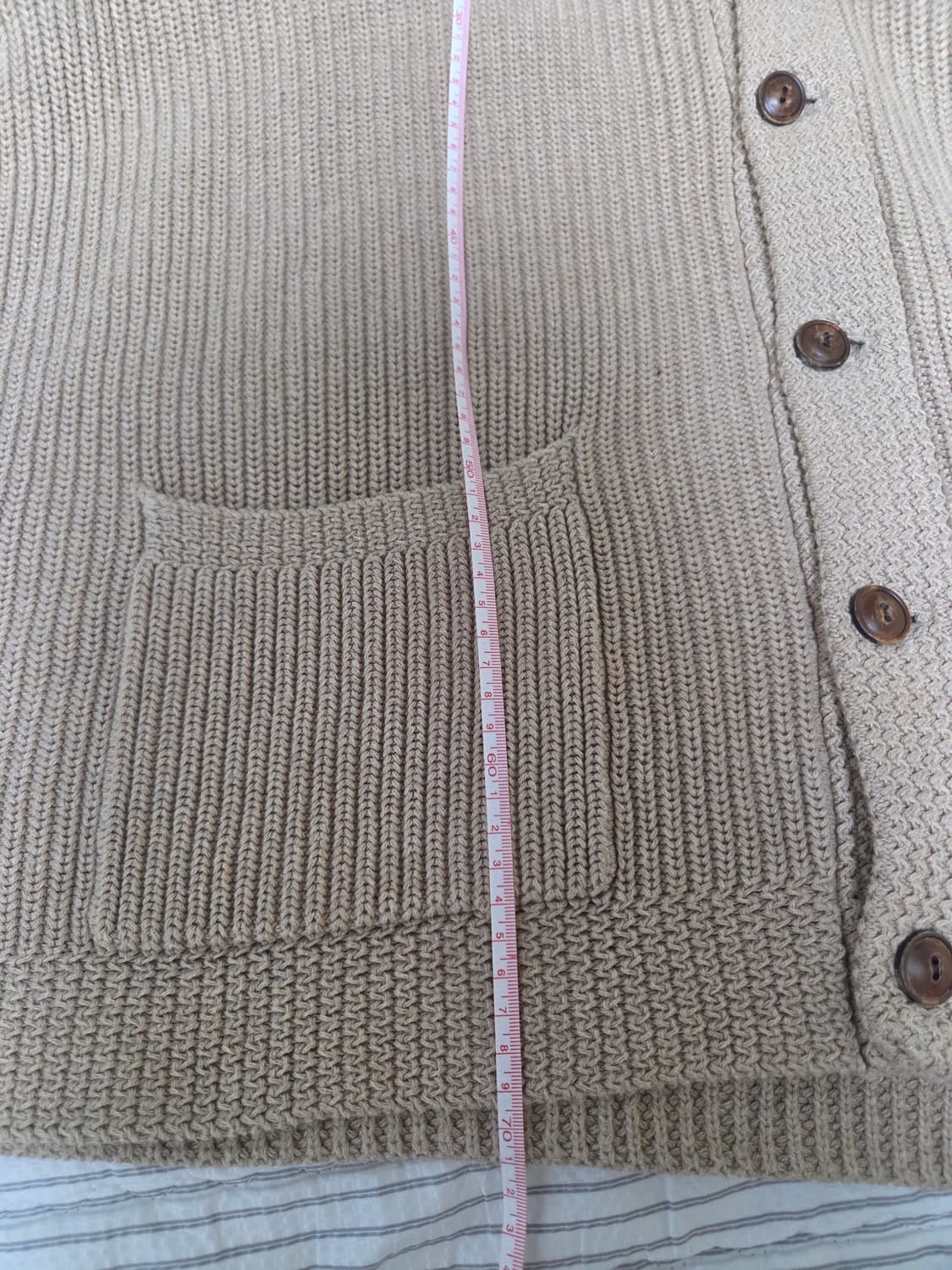 폴로 베이지가디건 상품이미지4