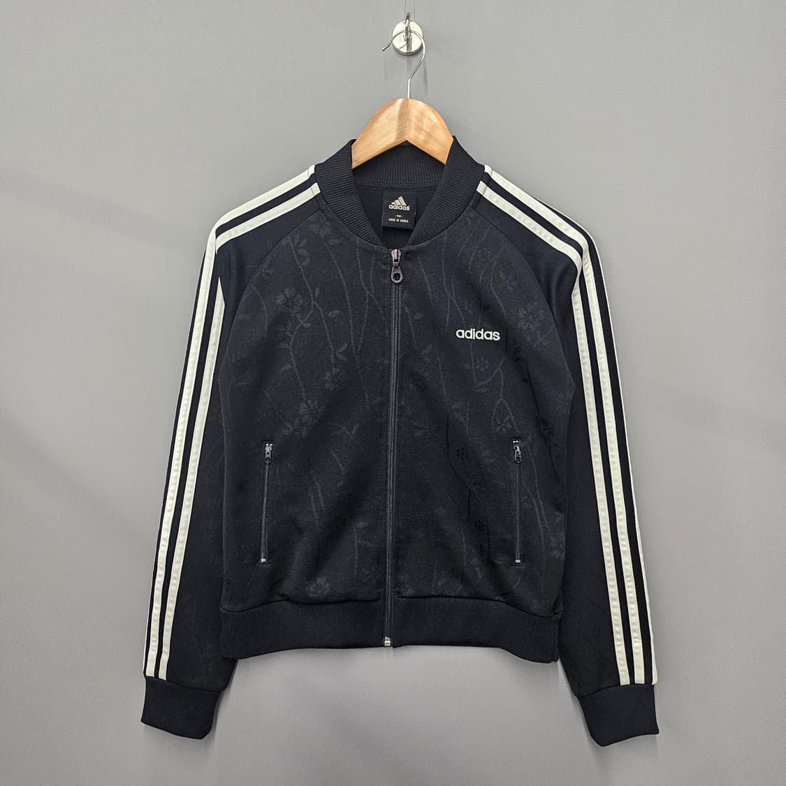 아디다스 플로럴 자카드 트랙탑 블랙 상품이미지1