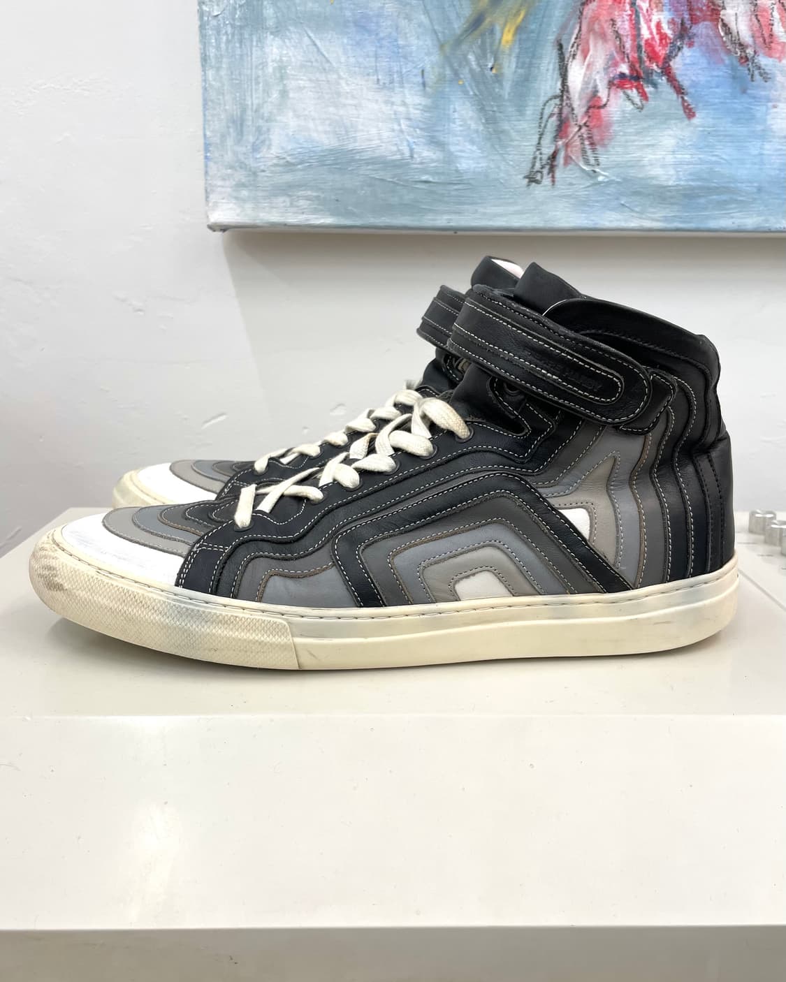 [300] 피에르하디 레더 하이탑 스니커즈 상품이미지2