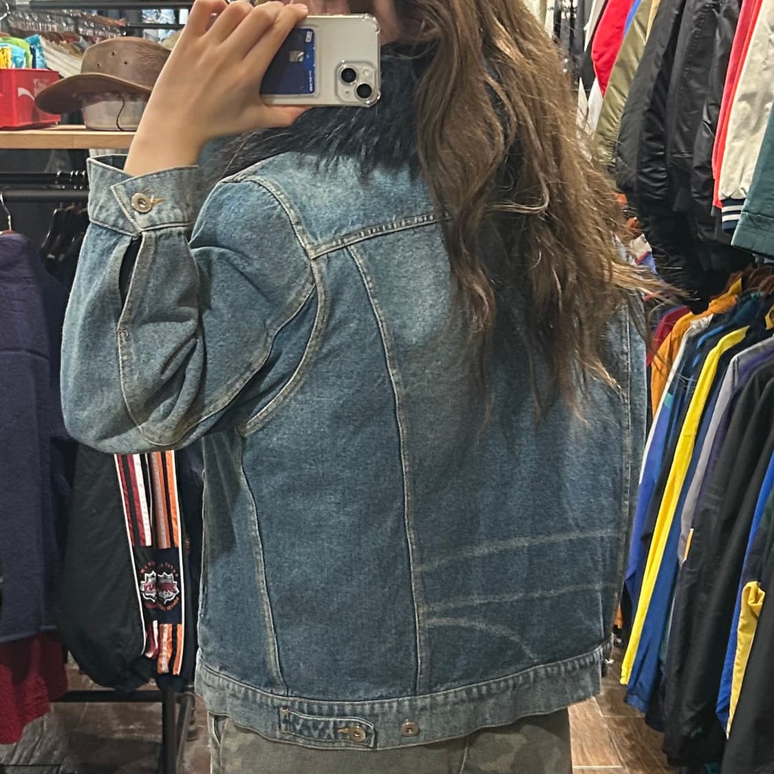 [HI] JS 뉴욕 데님 퍼 자켓  상품이미지5