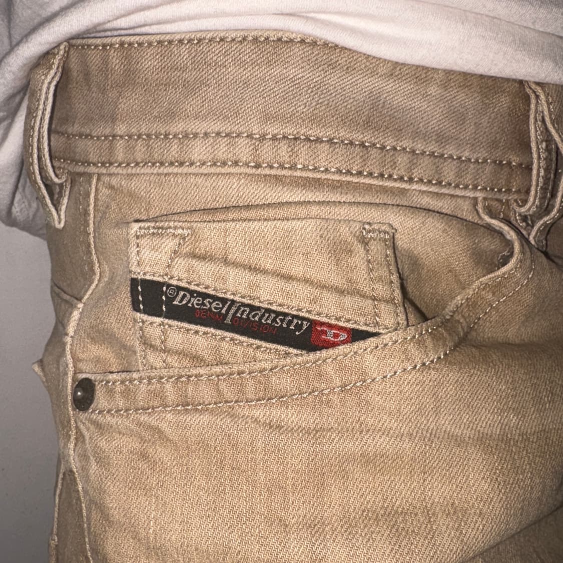 디젤 베이지 브라운 아이보리 데님 팬츠 상품이미지6