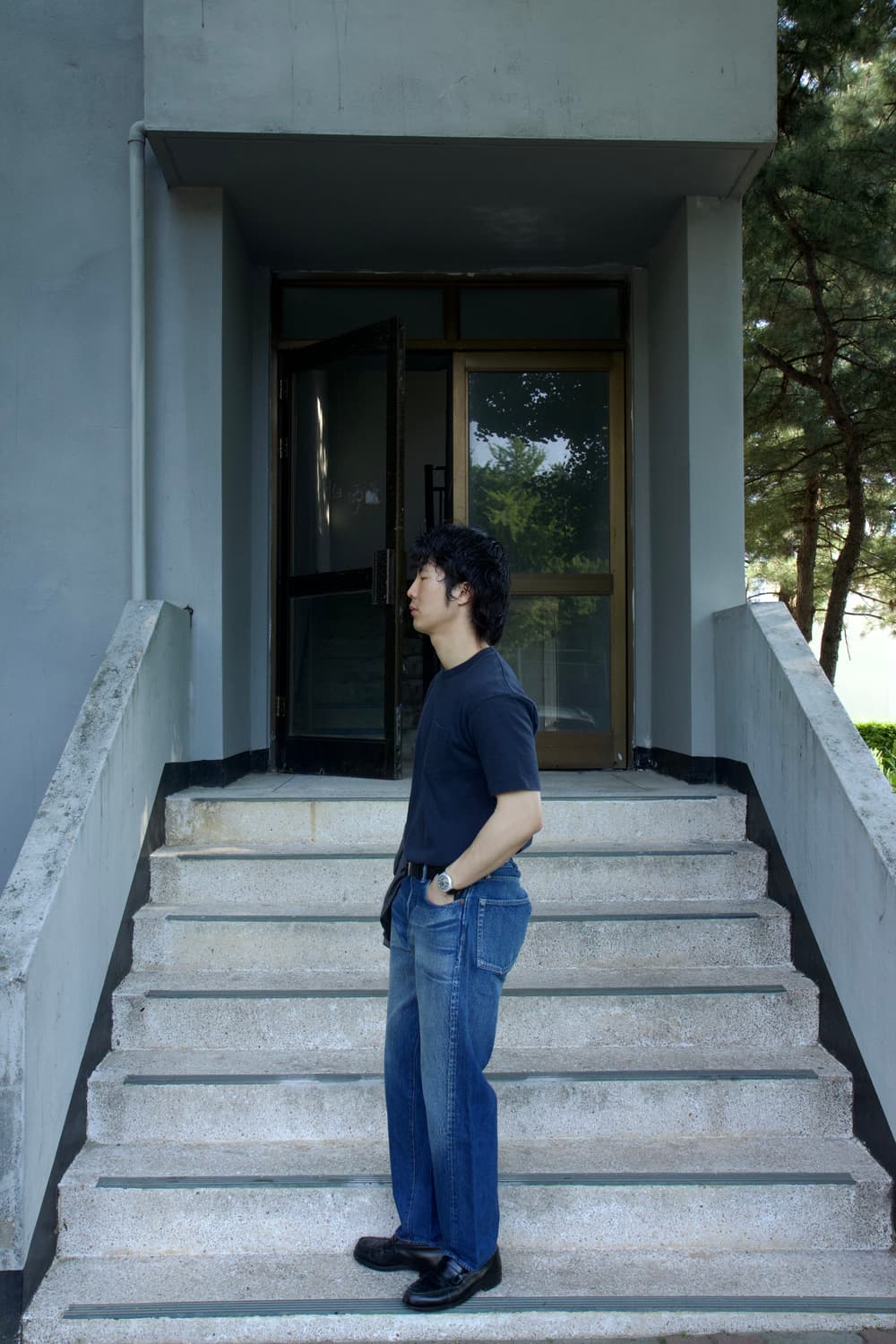 Anatomica 원포켓 하프티셔츠 네이비 상품이미지10