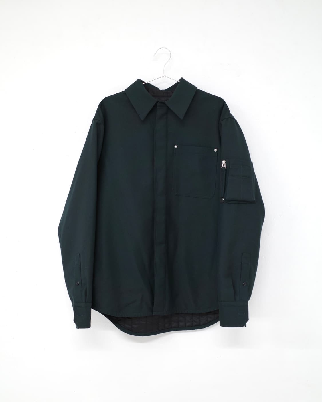 Helmut Lang Dark Green Shirt Jacket 상품이미지1