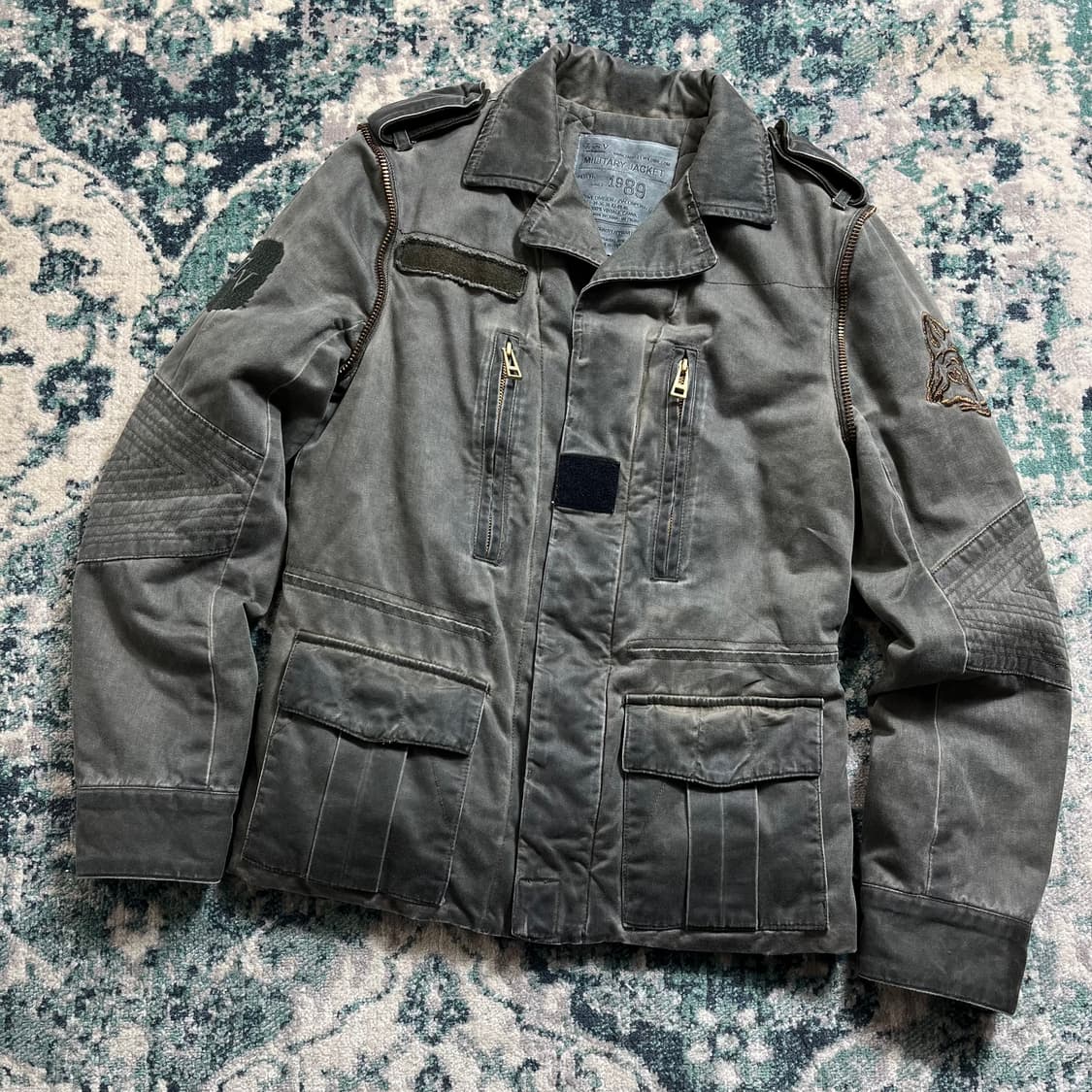 Zadig&Voltaire 쟈딕앤볼테리 V2 밀리터리 캔버스 자켓(S) 상품이미지1