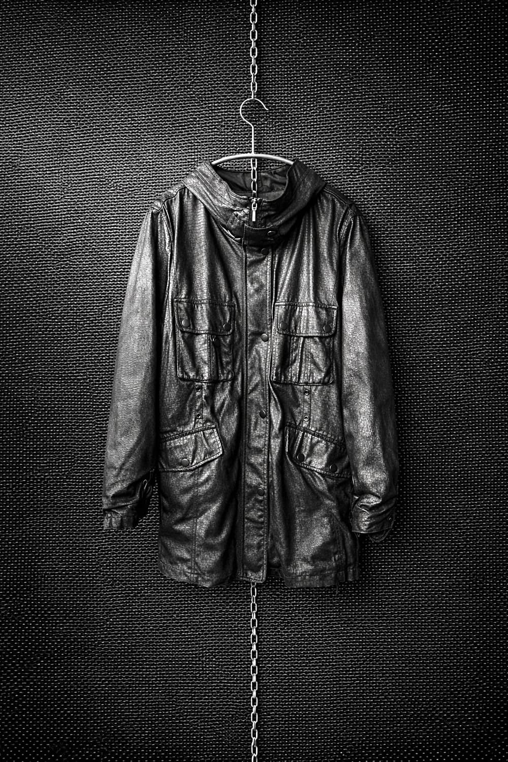 AN-SIDE 메탈릭 하이넥 자켓 상품이미지1