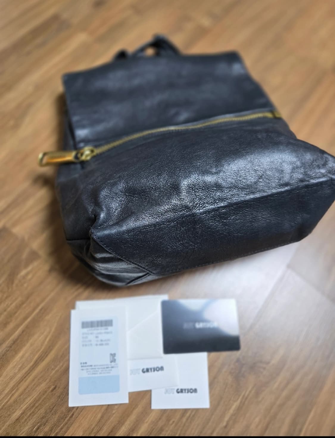 조이그라이슨 블랙 가죽 백팩 [풀팩 정품] 상품이미지7