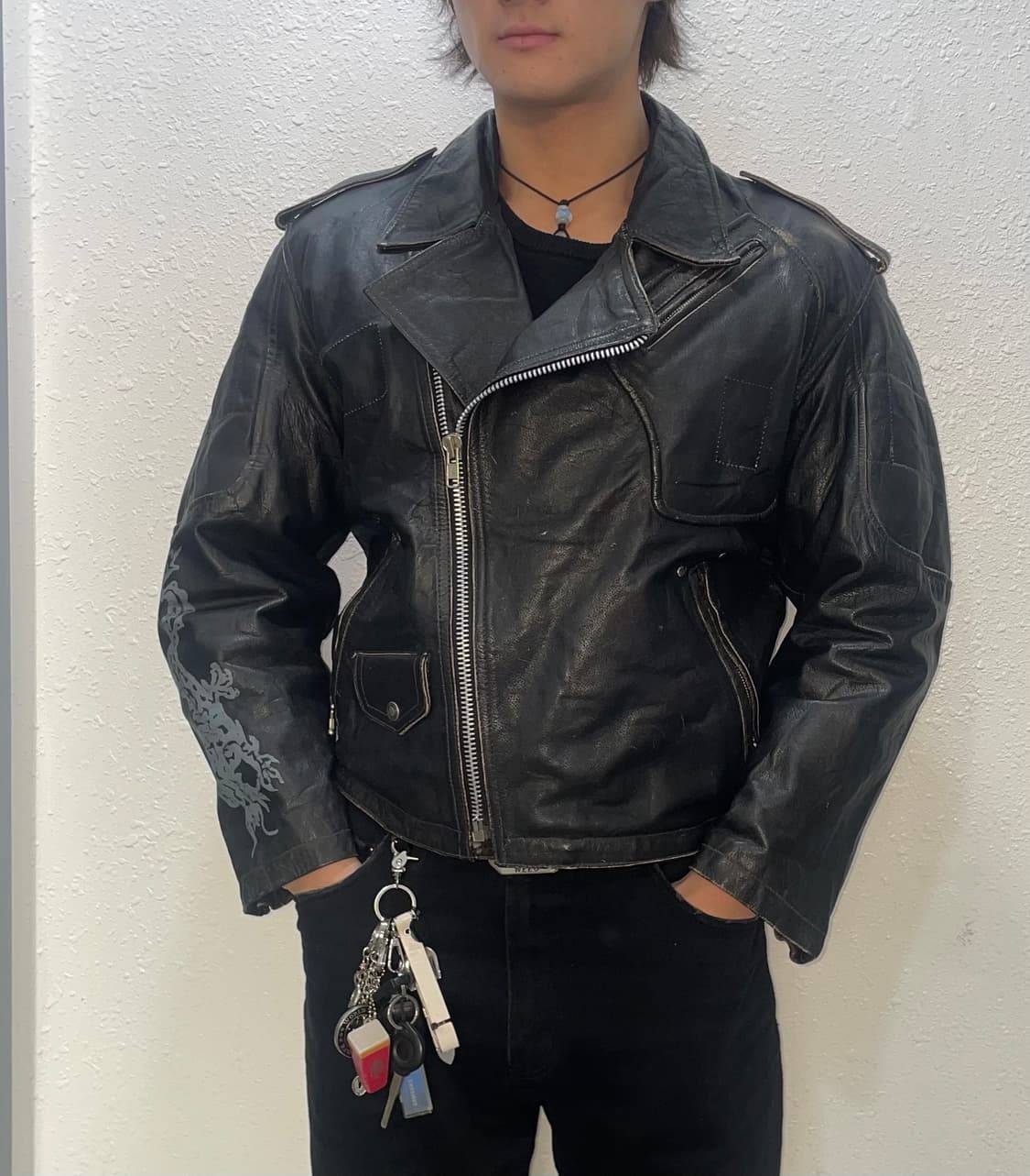 빈티지 오리엔탈 더블라이더자켓 상품이미지2