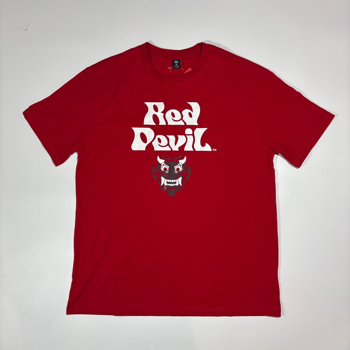 붉은 악마 빈티지 레드 그래픽 반팔티 상품이미지1