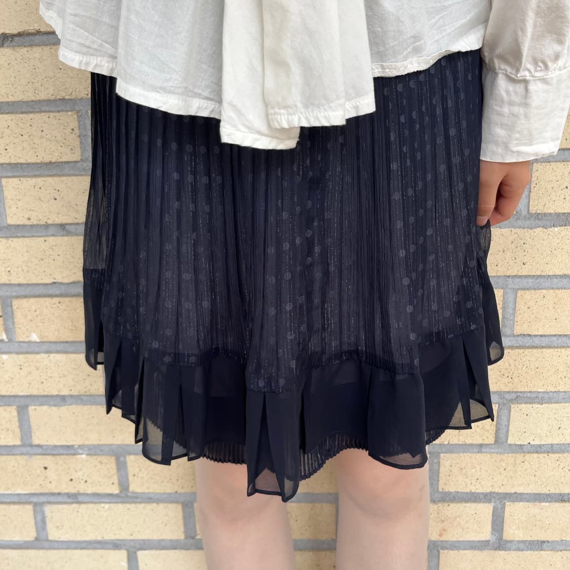 Pleated Dot Skirt 레이어 도트 스커트 상품이미지4