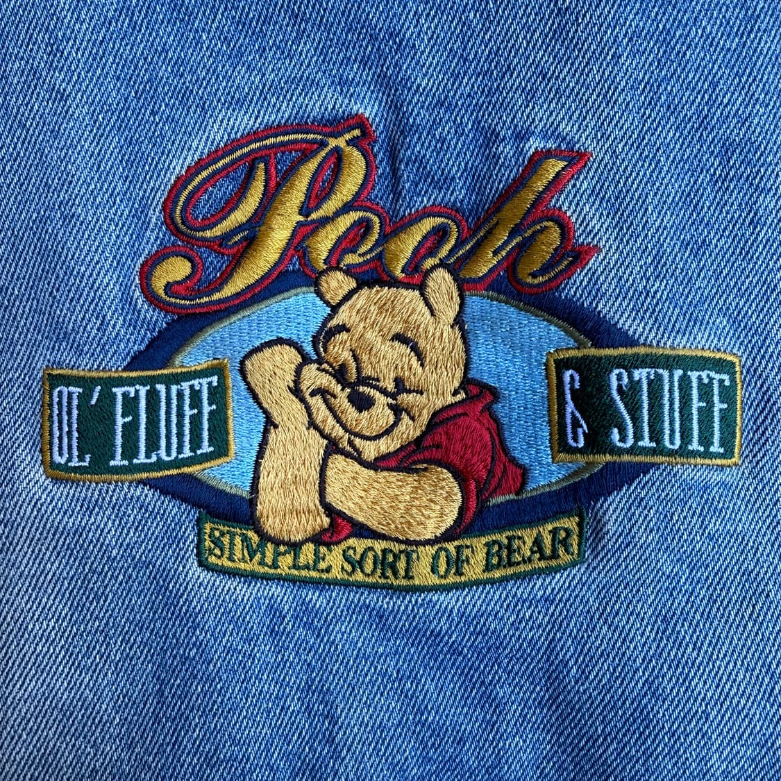 디즈니 푸 데님 바시티 자켓 상품이미지2