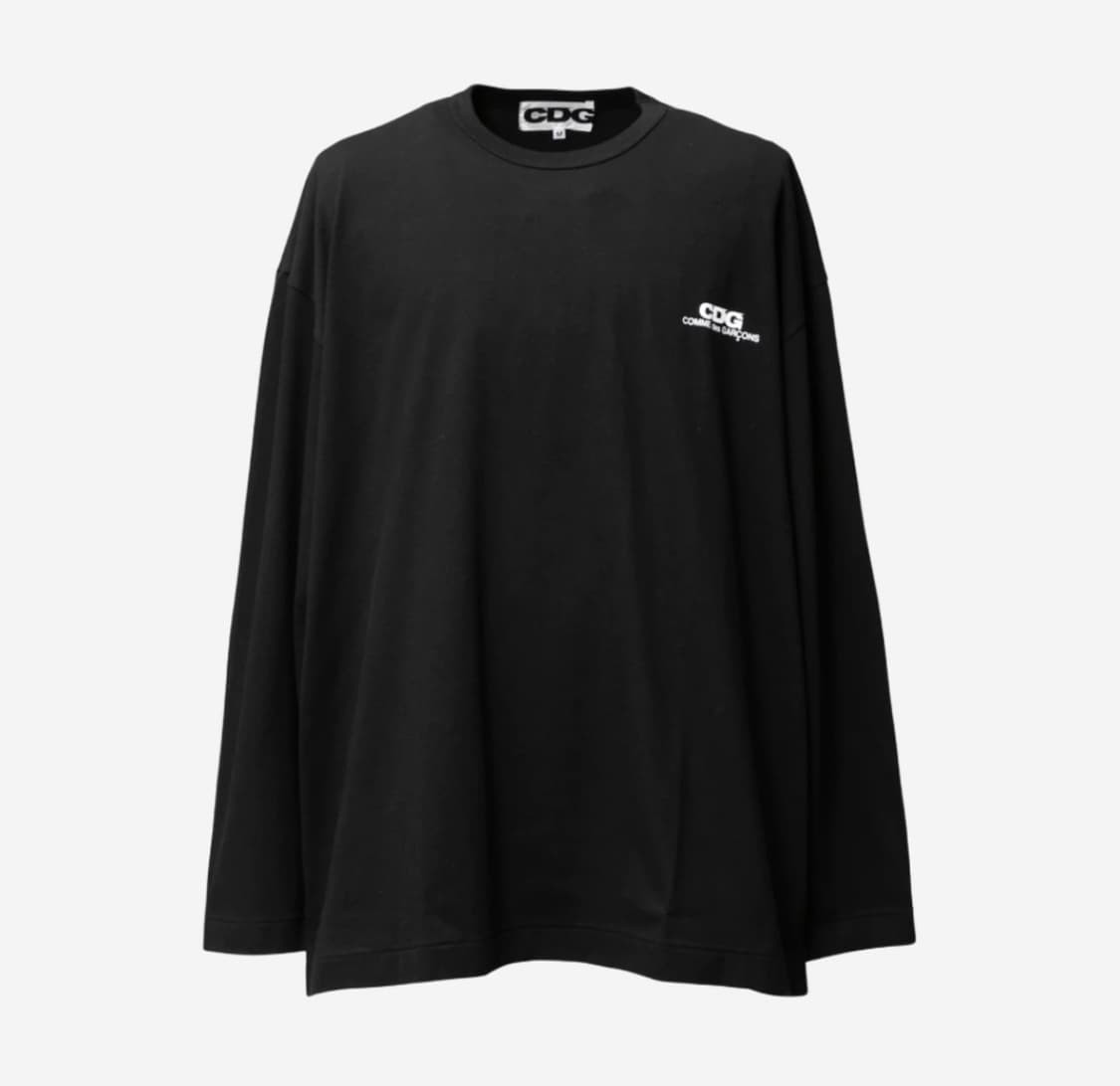 CDG 꼼데가르송 스몰 로고 롱슬리브 블랙 상품이미지1