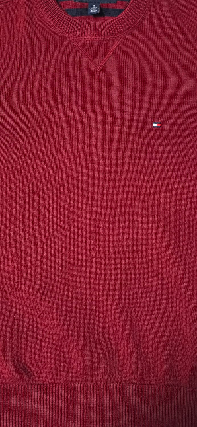 타미힐피거 남성 니트 M 버건디 상품이미지5
