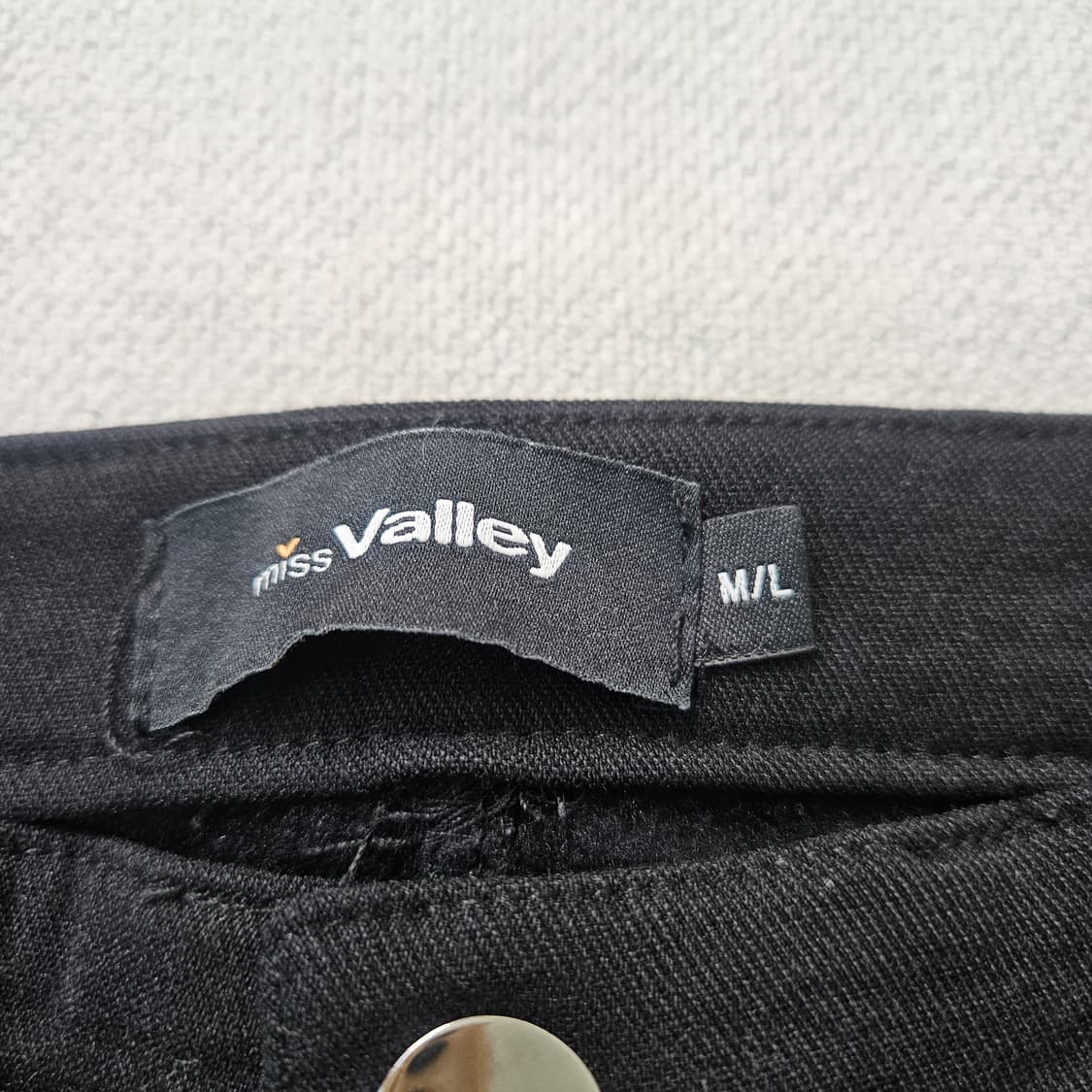 M/L 미스벨리 여성 블랙 치노 팬츠 0406Y 상품이미지3