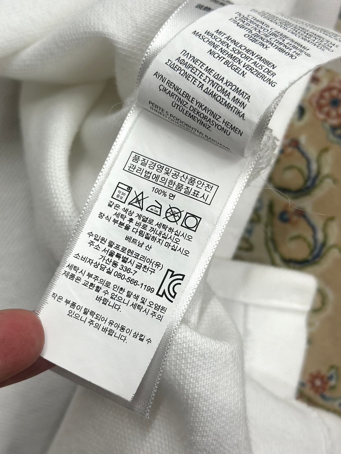 폴로 랄프로렌 커스텀 슬림핏 배색 빅포니 카라티 상품이미지5