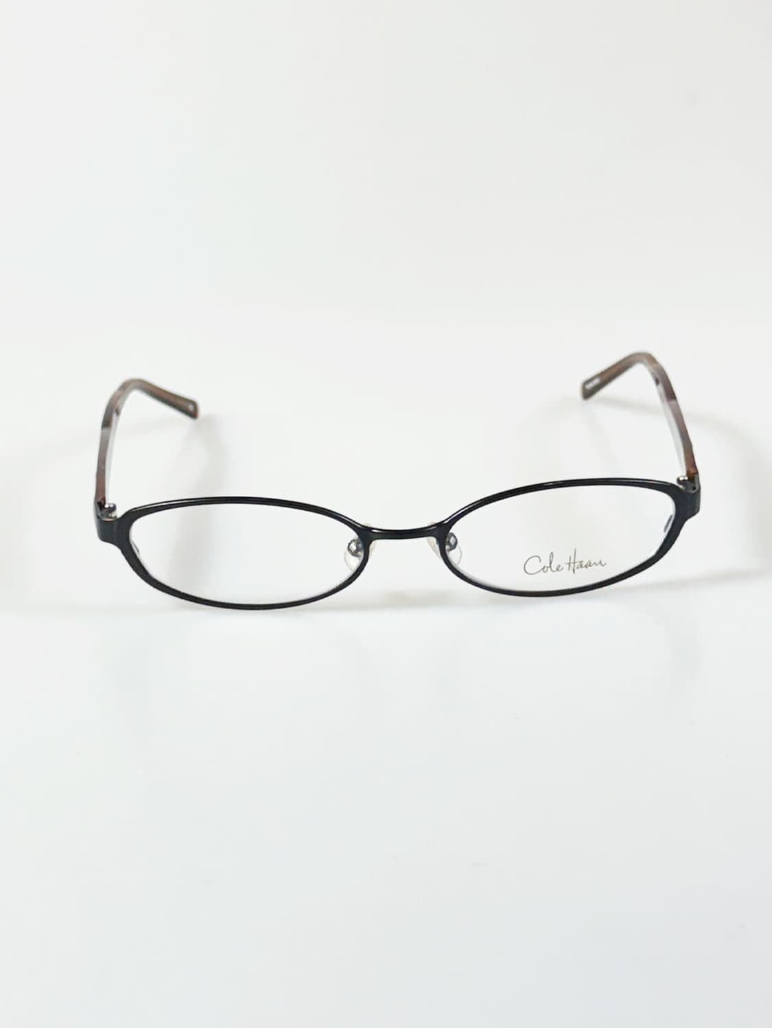 Cole Haan 블랙 슬림 오벌 프레임 빈티지 안경 상품이미지2