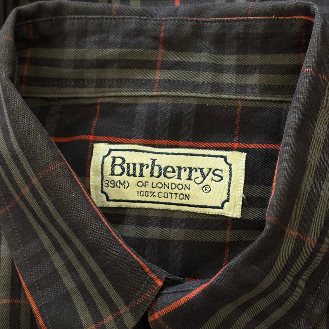 M 버버리 네이비 노바체크 반팔 셔츠 상품이미지4