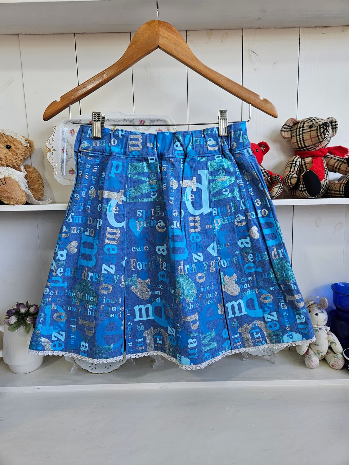 (mezzo piano) 레터링 하트 스커트 상품이미지1