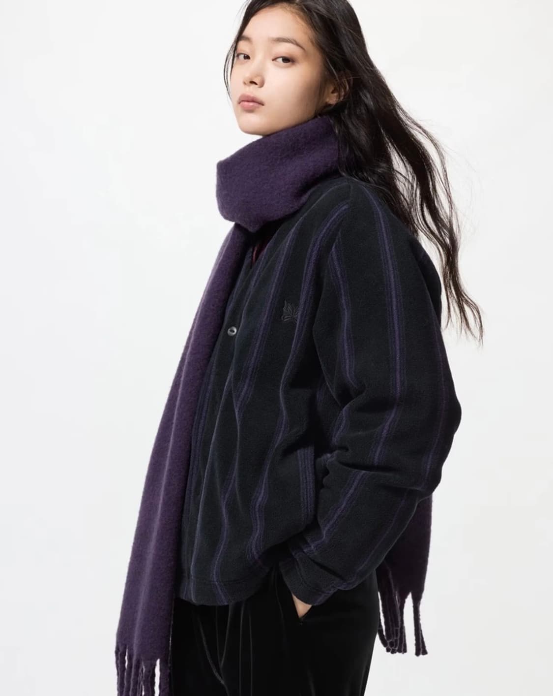 [새상품]유니클로 수플레얀청키스톨 머플러 상품이미지1