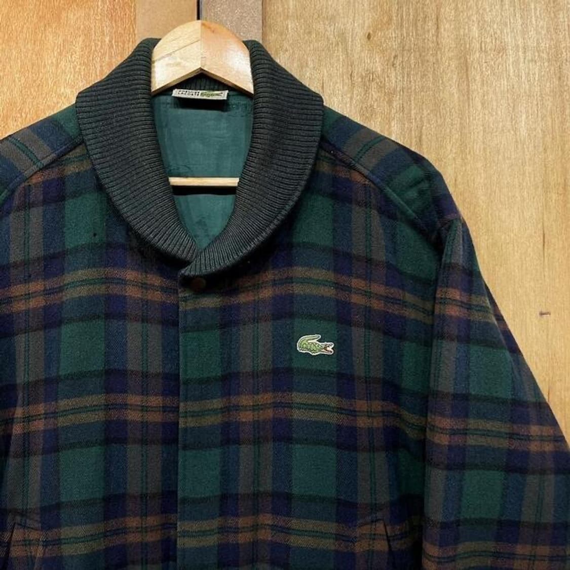 90's 라코스테 체크 블루종 자켓 (L)  상품이미지2