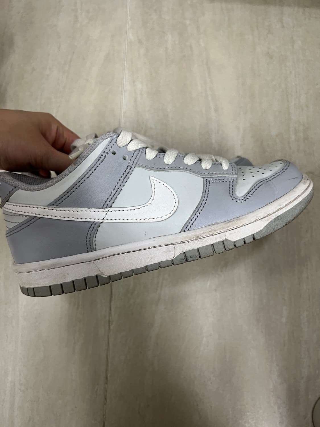 (GS) Nike Dunk Low Wolf Grey 225 상품이미지2