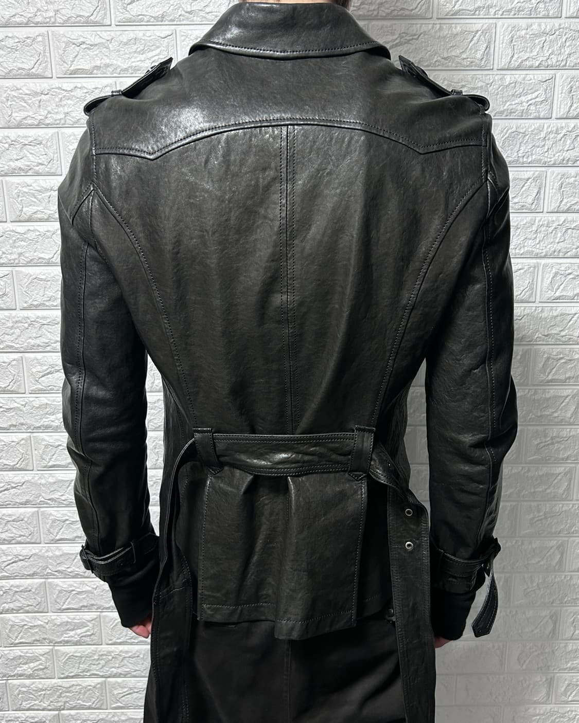 램스킨 레더 더블 코트 상품이미지3