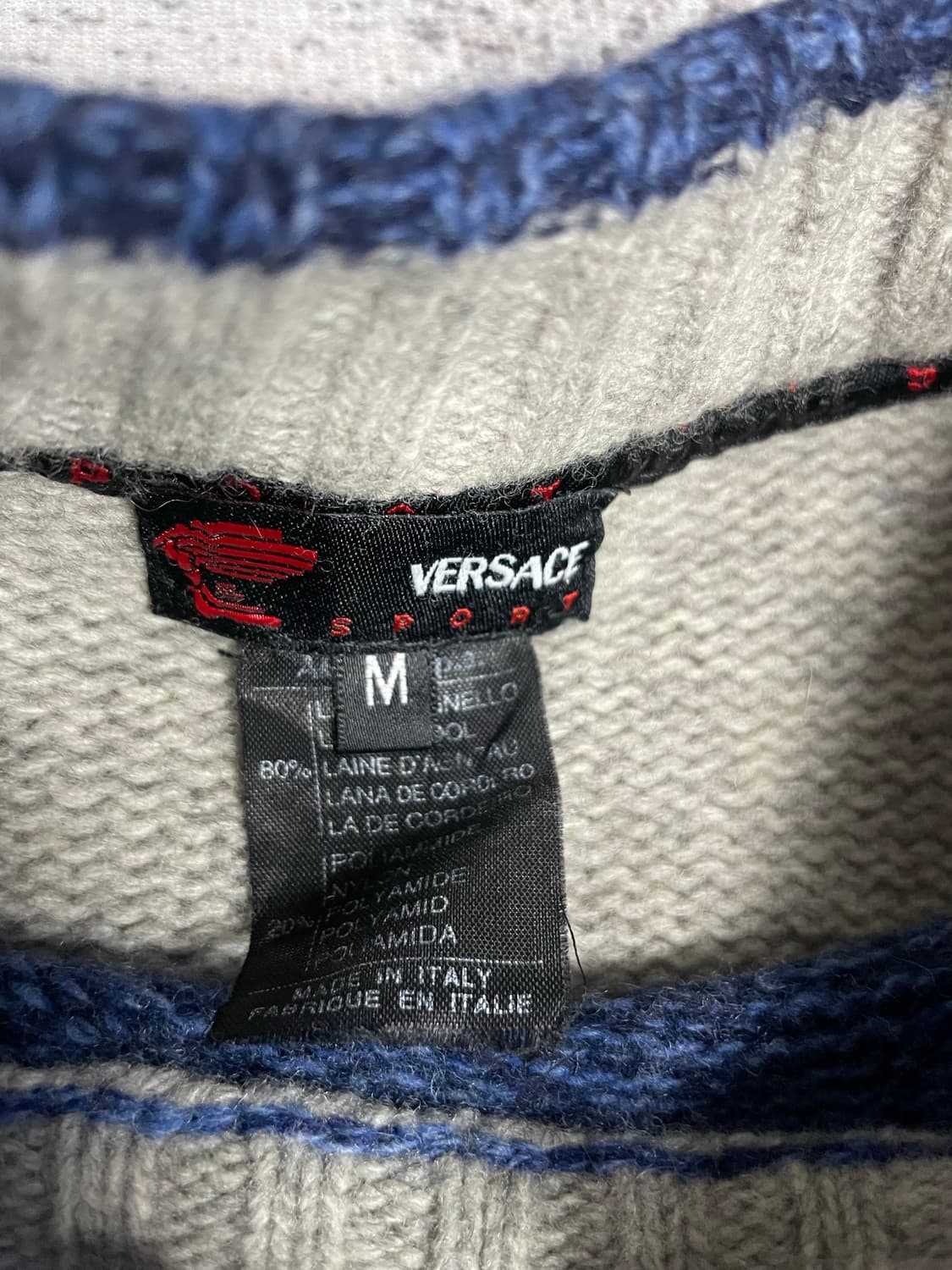 90s VERSACE SPORT LANA WOOL KINT 상품이미지5