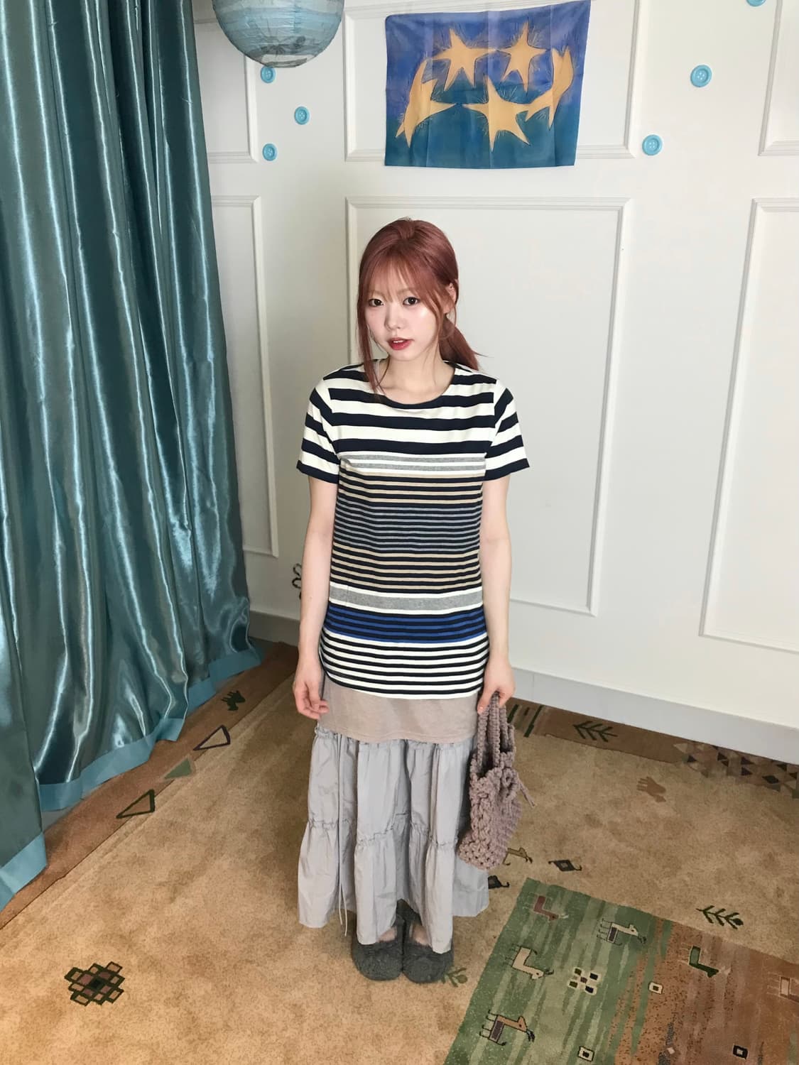 도트와 스트라이프를 섞어 조화로운 톤앤톤 코디𓂃˖₊🦕 상품이미지3
